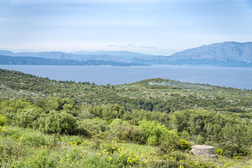 Landscape from Hvar island, Croatia