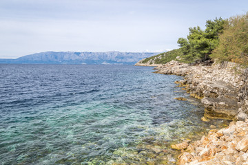 Landscape from beautiful Croatian island, Hvar, Croatia