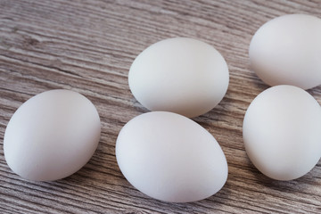 Eggs on background