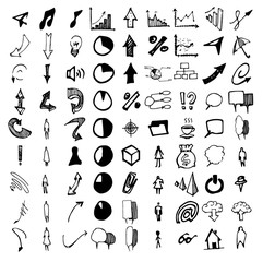 Vector Doodle Icons. Universal Set.