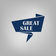 Great sale - bubble text icon