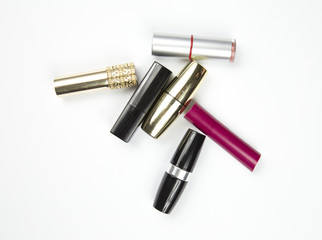 lipsticks top view