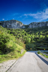 Awesome landscape from Hvar island, Croatia