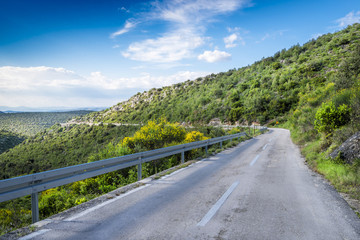 Awesome landscape from Hvar island, Croatia