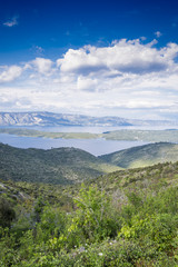 Awesome landscape from Hvar island, Croatia
