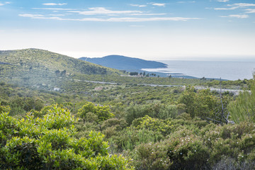 Fototapeta na wymiar Awesome landscape from Hvar island, Croatia