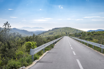 Awesome landscape from Hvar island, Croatia