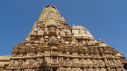 Khajuraho , Templo Parshvanatha en el grupo oeste . Madhya Pradesh. India 
