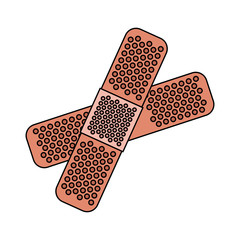 adhesive bandage icon image vector illustration design 