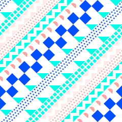 Abstract seamless pattern in 80 90 style
