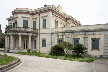 Fototapeta na wymiar Mon Repos palace in Corfu island, Greece