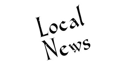 Local News rubber stamp. Grunge design with dust scratches. Effects can be easily removed for a clean, crisp look. Color is easily changed.