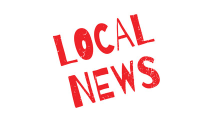 Local News rubber stamp. Grunge design with dust scratches. Effects can be easily removed for a clean, crisp look. Color is easily changed.