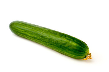 Ripe cucumber closeup