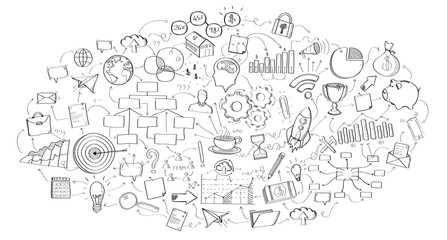 Hand drawn manuscript project presentation