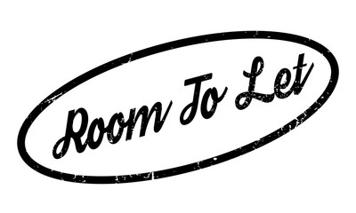 Room To Let rubber stamp. Grunge design with dust scratches. Effects can be easily removed for a clean, crisp look. Color is easily changed.