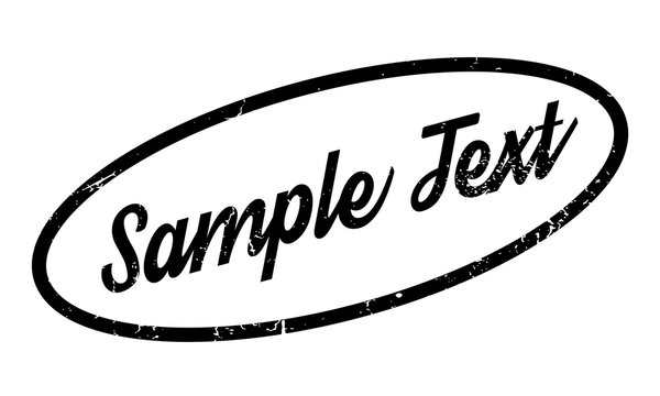 Sample Text rubber stamp. Grunge design with dust scratches. Effects can be easily removed for a clean, crisp look. Color is easily changed.