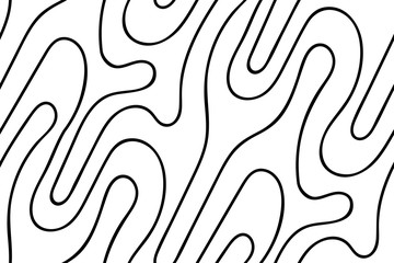 Vector floral background of drawn lines