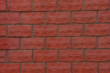 Красная кирпичная текстура из стены дома
