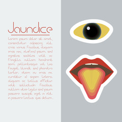 Jaundice concept