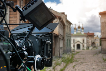 Professional 35 mm the film-chamber on set