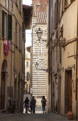 Italia,Toscana, Pistoia, centro città,un vicolo.