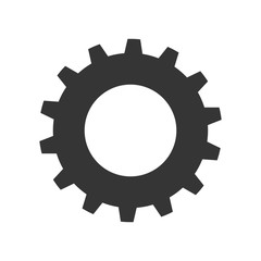 Gear machinery piece icon vector illustration graphic design