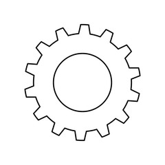 Gear machinery piece icon vector illustration graphic design