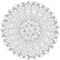 Mandala Adult Coloring Book Design