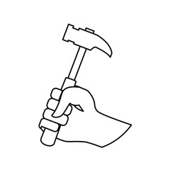 Construction tool equipment icon vector illustration graphic design