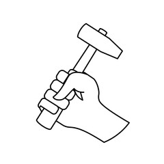 Construction tool equipment icon vector illustration graphic design