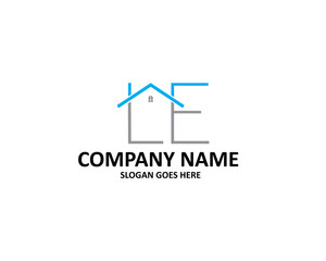 LE Letter House Logo