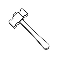 Construction tool equipment icon vector illustration graphic design