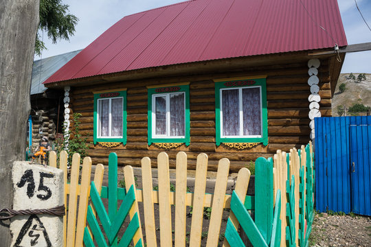 Colorful Urral Mountain secret town in Russia
