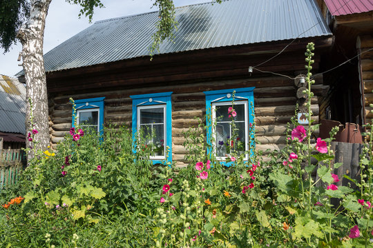 Colorful Urral Mountain secret town in Russia
