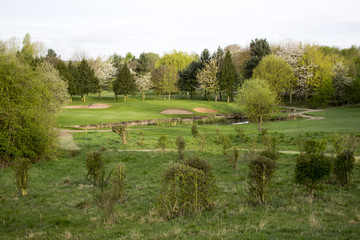 Fototapeta na wymiar Wath Golf Course, Abdy Road, Rotherham, South Yorkshire, England, 11th April 2017