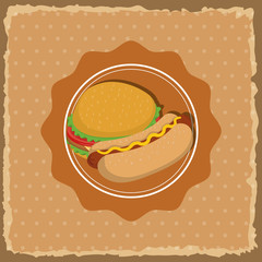 Fast food gastronomy icon vector illustration graphic design