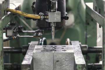 steel mold, close up