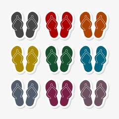 Slippers icon - Illustration