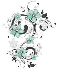 Abstract floral background  for design