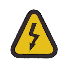 High voltage sign icon vector illustration graphic design