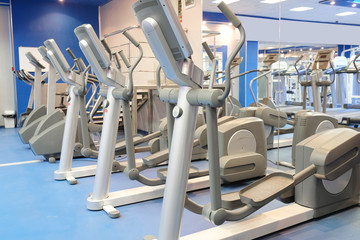 Interior of a fitness hall