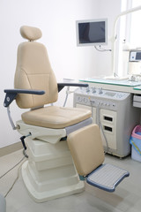 Medical office with equipment of  otolaryngologist