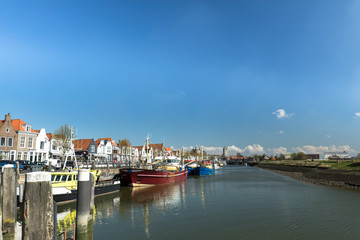 Harbour Of Zierikzee With Boats / Netherlands
