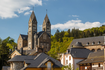 Fototapeta na wymiar Parish church in Clervaux, Luxembourg