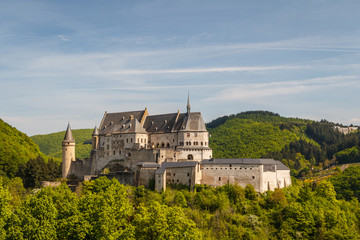 Fototapeta na wymiar Medieval castle in Vianden, Luxembourg