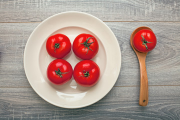 Tomatoes on a Plate
