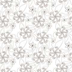Vector flower seamless pattern background. Elegant texture for backgrounds. Classical luxury old fashioned floral ornament, seamless texture for wallpapers, textile, wrapping.