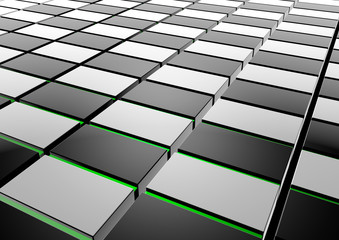 abstract perspective background. cubes background - 3d render
