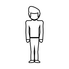 man male father family outline vector illustration eps 10